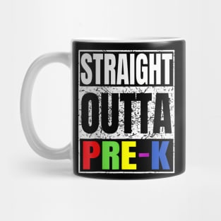 Straight Outta Pre K Graduation Class Of 2024 School Mug